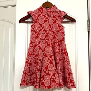 Girl Janie and Jack red dress size 4t